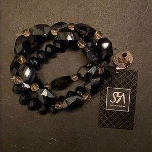 Beaded bracelet black